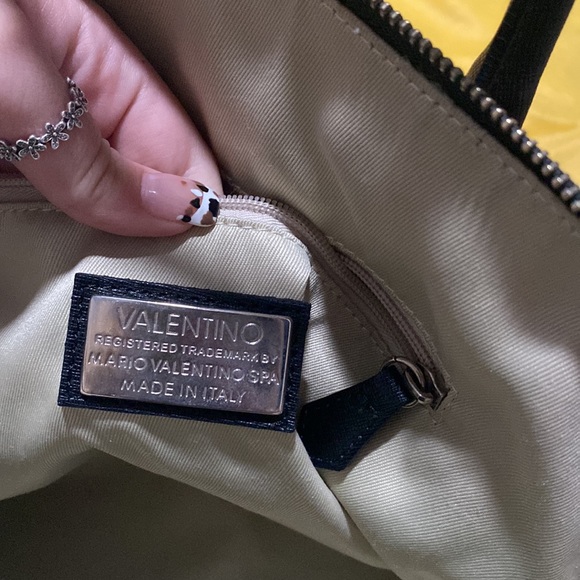 Valentino black shoulder satchel bag with crossbody strap - Picture 10 of 10